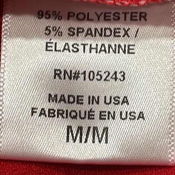 NWOT Bobeau Red Spaghetti Strap Cold Shoulder Dress.  Size M medium 8/10 - Picture 7 of 8